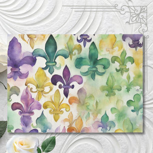 Mardi Gras Decoupage Tissue Paper