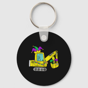 Mardi Gras Digger Crane With Jester Hat For Kids A Key Ring