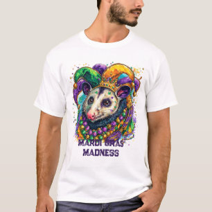 Mardi Gras Dog Jester Madness Couple  T-Shirt