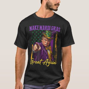 Mardi Gras Donald Trump Funny Mardi Gras American T-Shirt