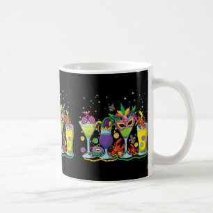 Mardi Gras Drinks Party Beads Mardi Gras Mardi Fes Coffee Mug