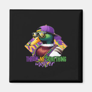 Mardi Gras Duck Mardi Gras Duck Hunting For Men Wo Magnet
