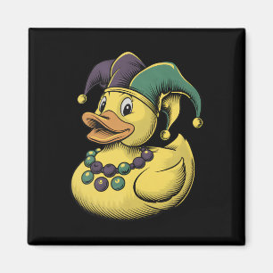 Mardi Gras Duck Rubber Ducky Costume Louisiana Lai Magnet