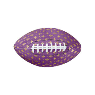 Mardi Gras Elegant Golden Fleur De Lis Squares Football