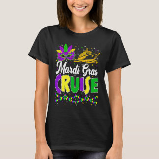 Mardi Gras Family Squad Vacation Mardi Gras Cruise T-Shirt