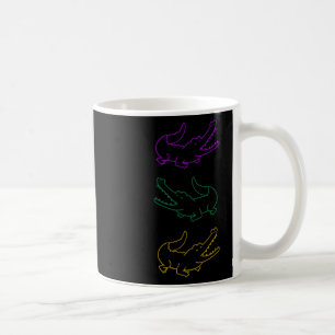 Mardi Gras Fat Tuesday Alligators Purple Green And Coffee Mug