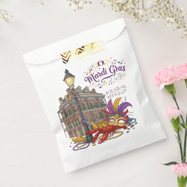 Mardi Gras Favour Bag (Sealed)