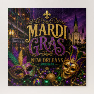 Mardi Gras Festival New Orleans Louisiana Jigsaw Puzzle