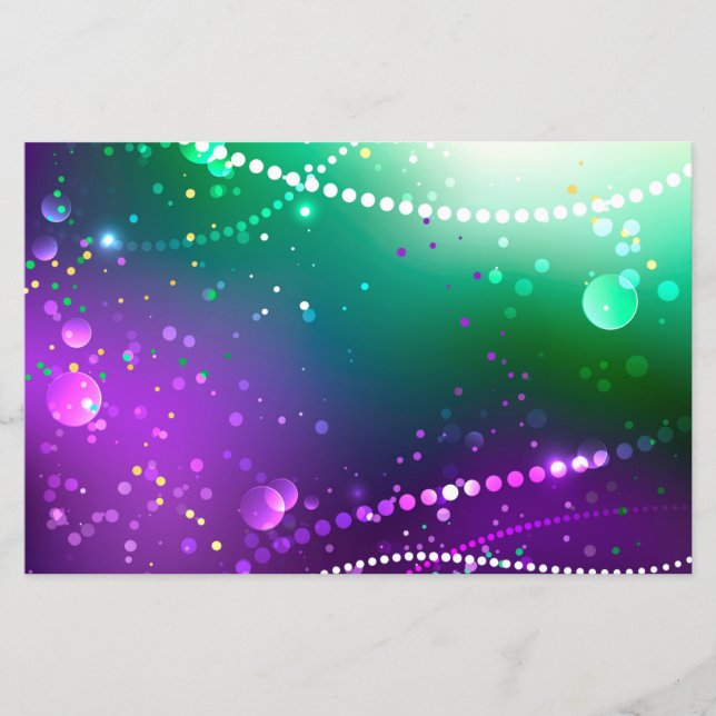 Mardi Gras Festive Purple Background (Front)