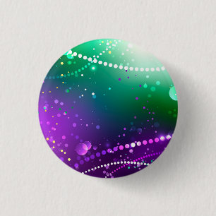 Mardi Gras Festive Purple Background 3 Cm Round Badge