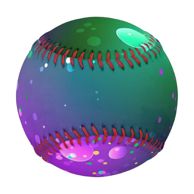 Mardi Gras Festive Purple Background Baseball (Front)