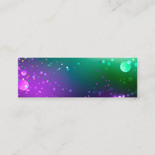 Mardi Gras Festive Purple Background Calling Card