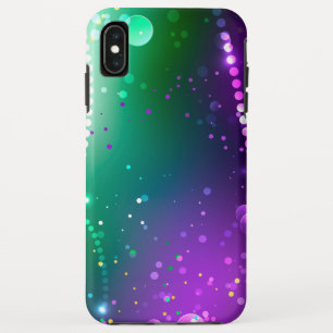 Mardi Gras Festive Purple Background iPhone XS Max Case