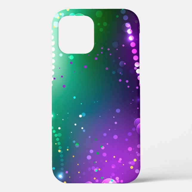 Mardi Gras Festive Purple Background Case-Mate iPhone Case (Back)