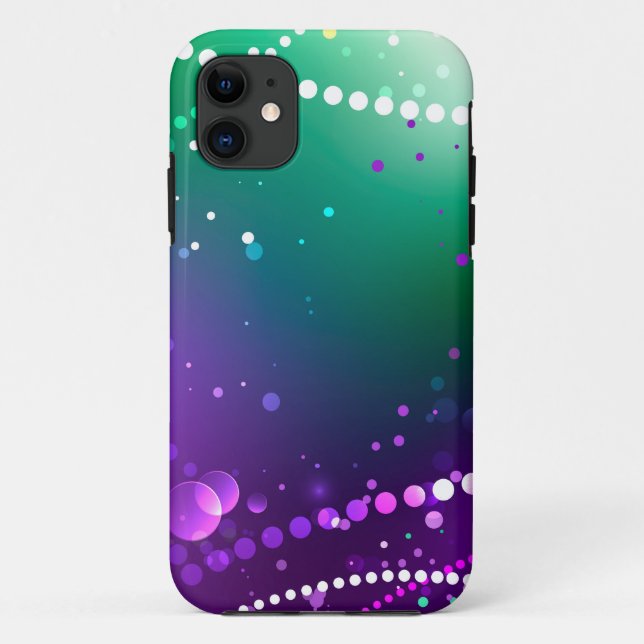 Mardi Gras Festive Purple Background Case-Mate iPhone Case (Back)
