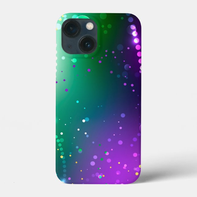 Mardi Gras Festive Purple Background Case-Mate iPhone Case (Back)