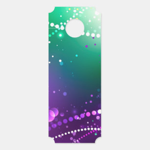 Mardi Gras Festive Purple Background Door Hanger