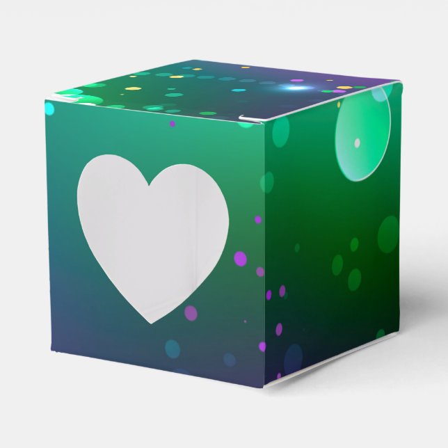 Mardi Gras Festive Purple Background Favour Box (Front Side)