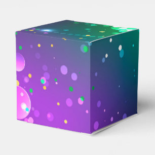 Mardi Gras Festive Purple Background Favour Box