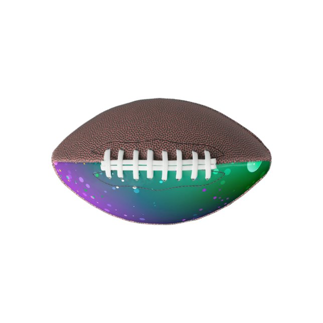 Mardi Gras Festive Purple Background Football (Front)