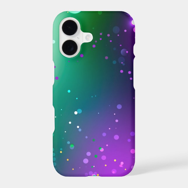 Mardi Gras Festive Purple Background iPhone Case (Back)