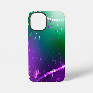 Mardi Gras Festive Purple Background iPhone 12 Mini Case