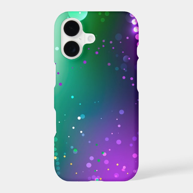 Mardi Gras Festive Purple Background iPhone Case (Back)