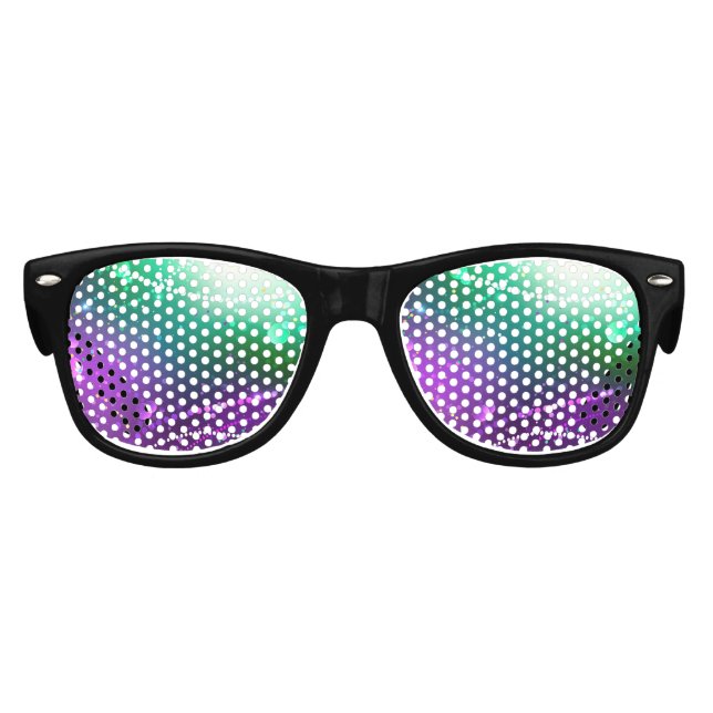 Mardi Gras Festive Purple Background Kids Sunglasses (Front)
