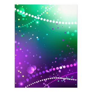 Mardi Gras Festive Purple Background Photo Print