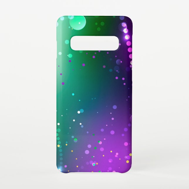 Mardi Gras Festive Purple Background Samsung Galaxy Case (Back)