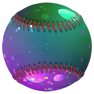 Mardi Gras Festive Purple Background Softball