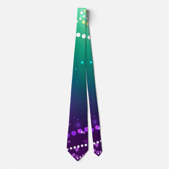 Mardi Gras Festive Purple Background Tie (Front)
