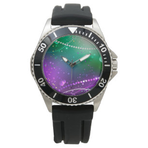 Mardi Gras Festive Purple Background Watch