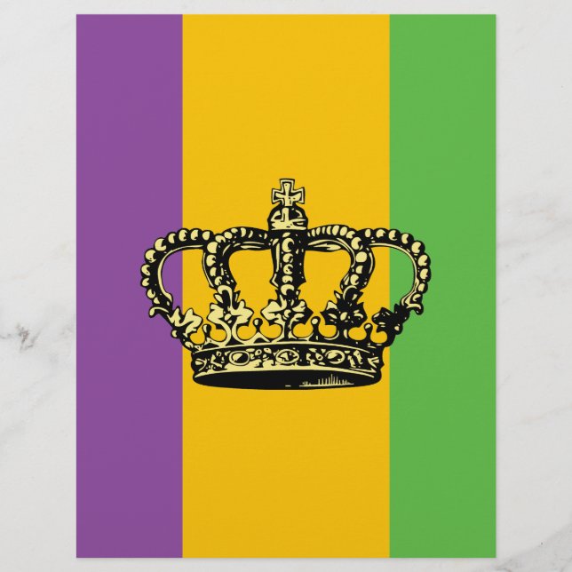 Mardi Gras Flag Crown (Front)