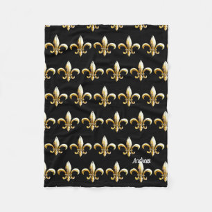 Mardi Gras Fleece Lap Blanket for Wheelchair