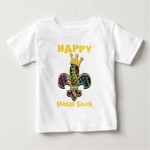 Mardi Gras Fleur Celebrate Baby T-Shirt