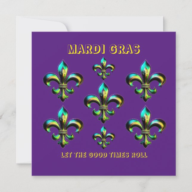 Mardi Gras Fleur De Lis (Front)