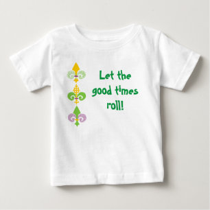 Mardi Gras Fleur de Lis Baby T-Shirt