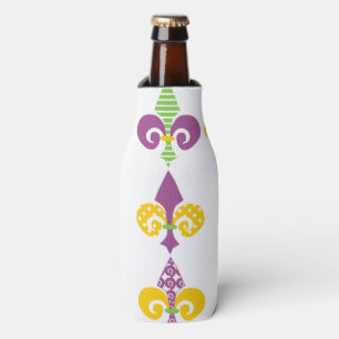 Mardi Gras Fleur de Lis Bottle Cooler