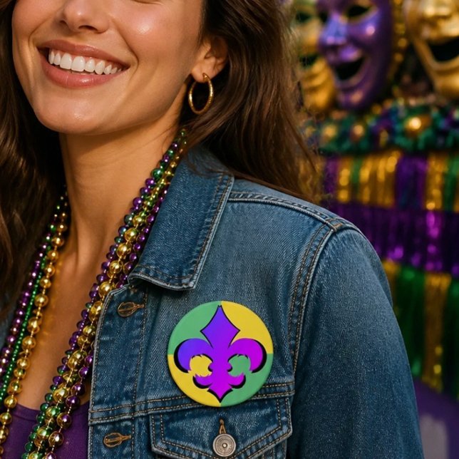 Mardi Gras | Fleur De Lis Buttons (Creator Uploaded)