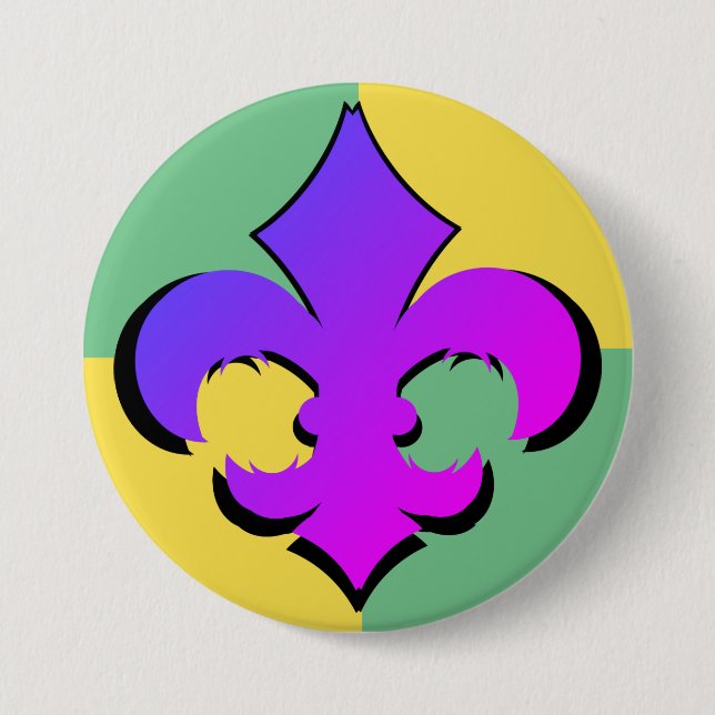 Mardi Gras | Fleur De Lis Buttons (Front)