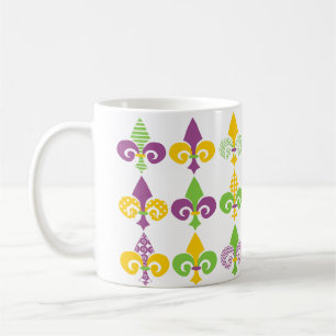 Mardi Gras Fleur de Lis Coffee Mug