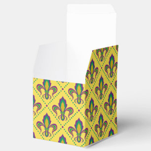 Mardi Gras Fleur De Lis Favour Box