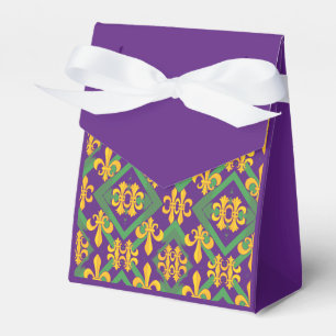 Mardi Gras Fleur de lis Favour Box