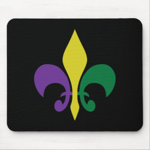 Mardi Gras ~ Fleur De Lis Mouse Pad