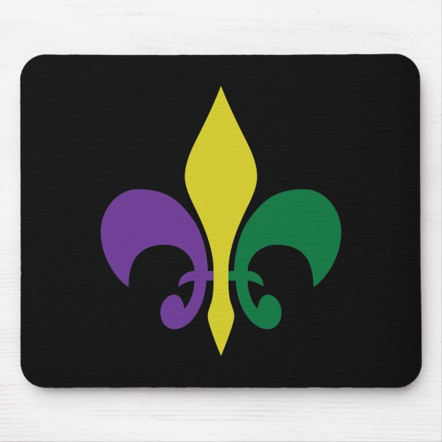 Mardi Gras ~ Fleur De Lis Mouse Pad (Front)