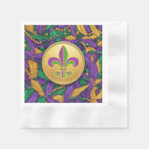 Mardi Gras Fleur de lis Napkin
