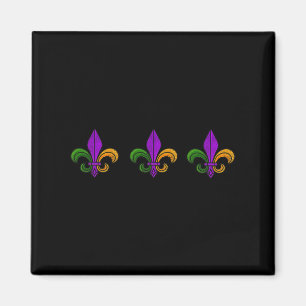Mardi Gras Fleur De Lis Nola New Orleans And Louis Magnet