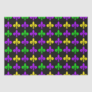 Mardi Gras Fleur de Lis Pattern  Tissue Paper