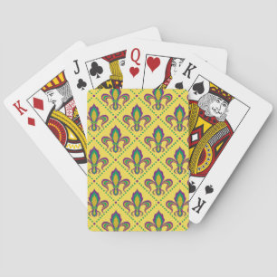 Mardi Gras Fleur De Lis Playing Cards